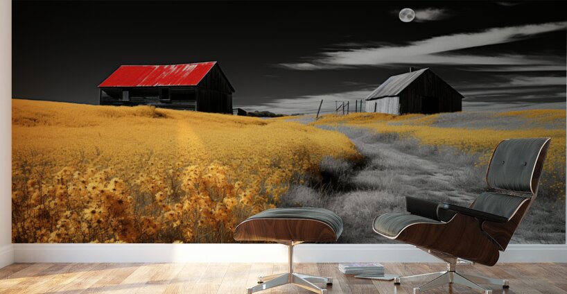 Revival - Sunrise Marsh Landscape Art Prints Wall Murals