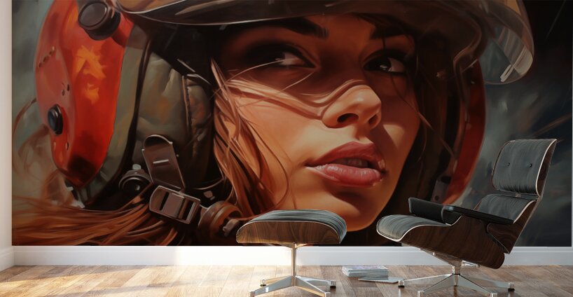 Woman Of War - Urban Warrior Portrait Art Prints Wall Murals