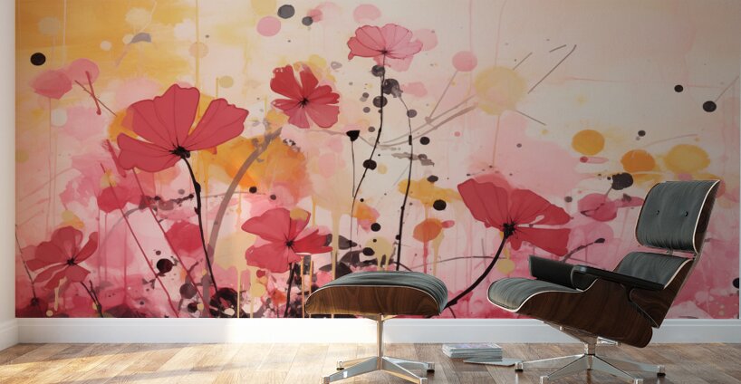 Bliss – Abstract Floral Dream Art Print Wall Murals