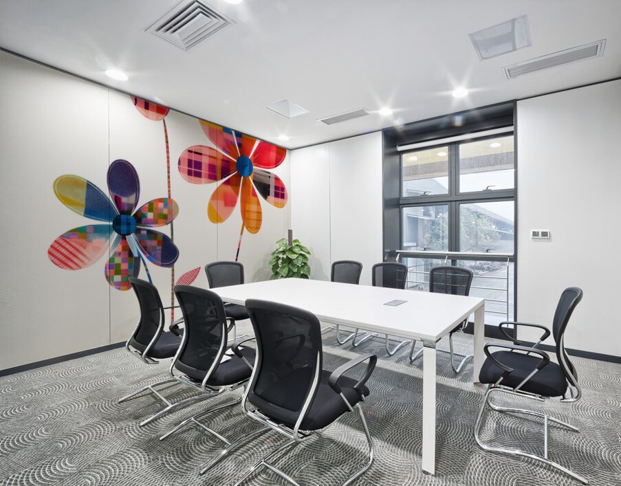 Plaid Botanica 5 - Retro Floral Art Prints Wall Printing