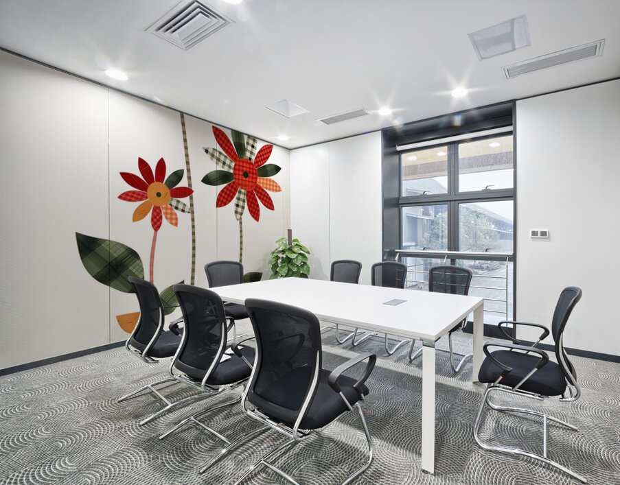 Plaid Botanica 13 - Retro Floral Art Prints Wall Printing