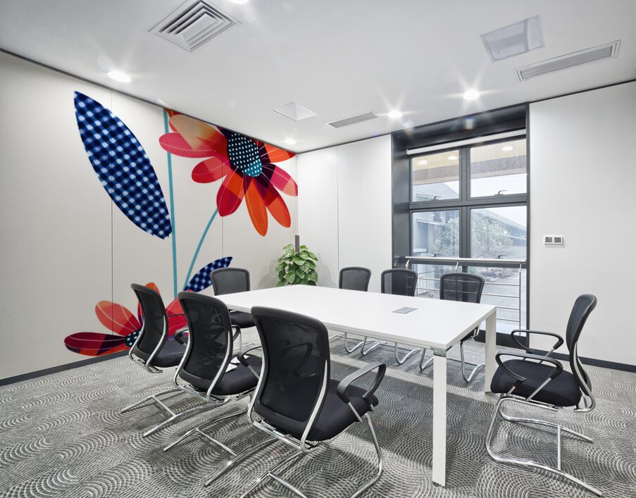 Plaid Botanica 14 - Colorful Floral Art Prints Wall Printing