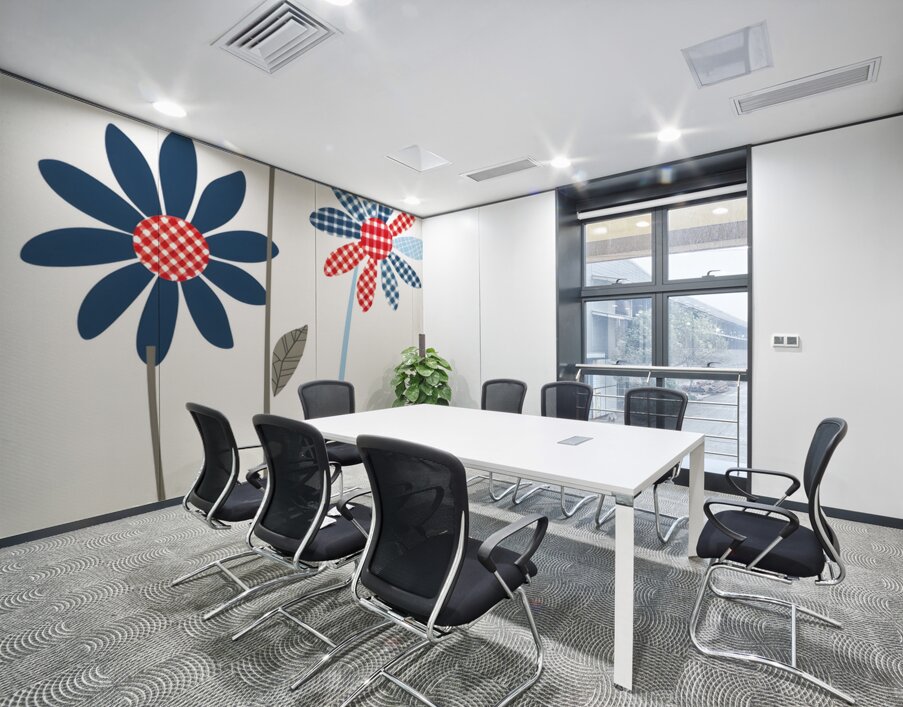 Plaid Botanica 9 - Retro Floral Art Prints Wall Printing