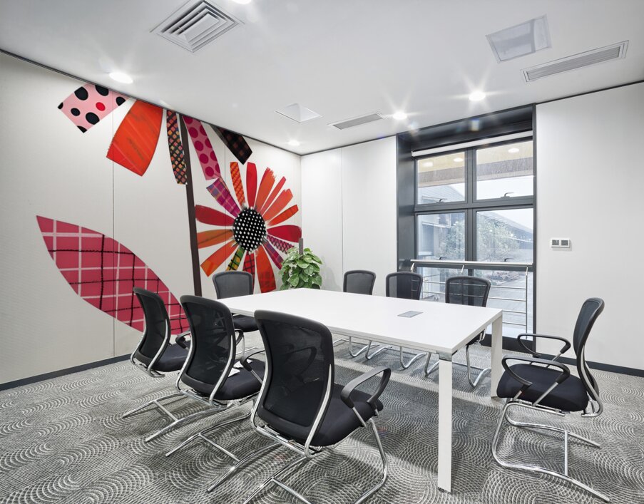 Plaid Botanica 23 - Modern Floral Art Prints Wall Printing