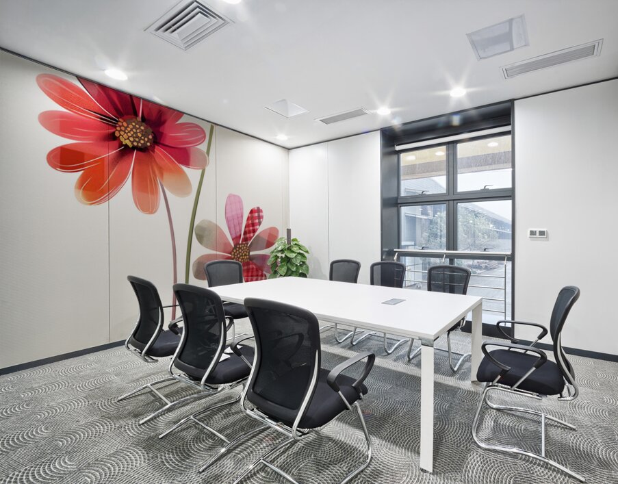 Plaid Botanica 4 - Contemporary Floral Art Prints Wall Printing