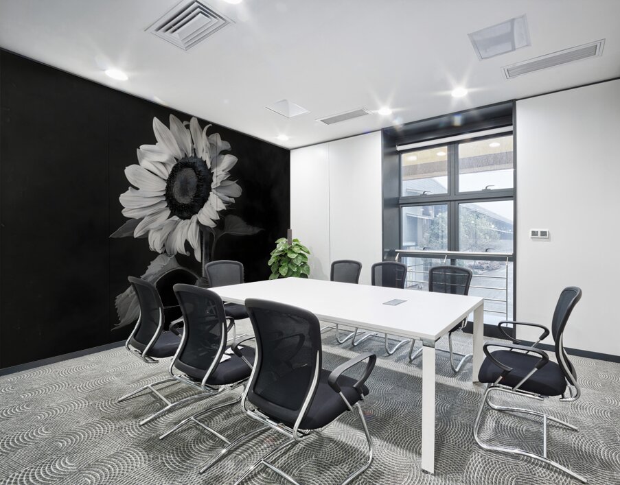 Sunflower Selfie 2 - Sunflower Portrait Art Prints Wall Printing