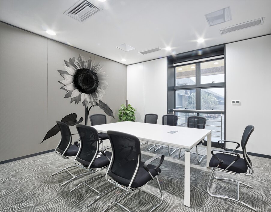 Sunflower Selfie 3 - Sunflower Portrait Art Prints Wall Printing