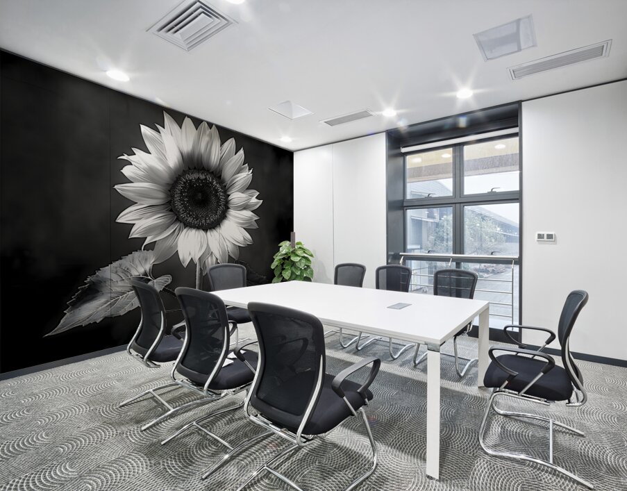 Sunflower Selfie 1 - Sunflower Portrait Art Prints Wall Printing