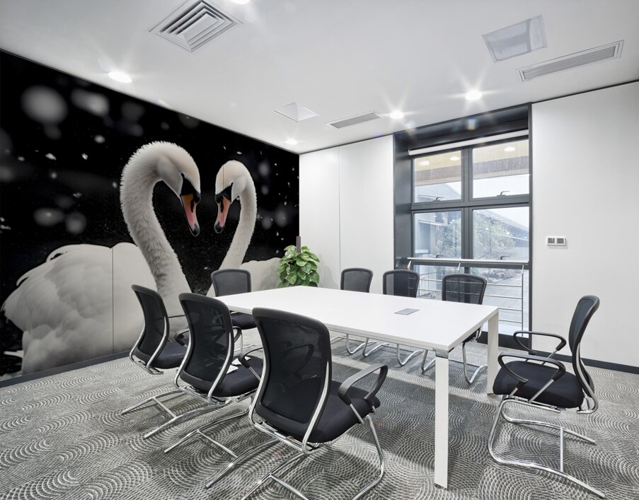 True Love - Swan Romance Art Prints Wall Printing