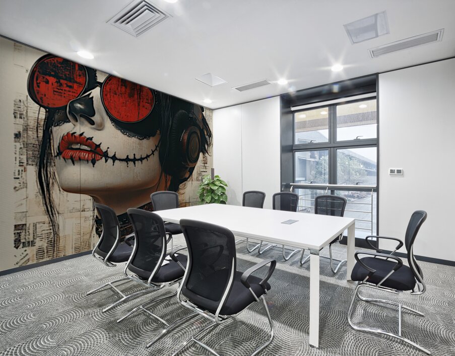 La Catrina Sonora - The Sonic Catrina - Dia de los Muertos Art Prints Wall Printing