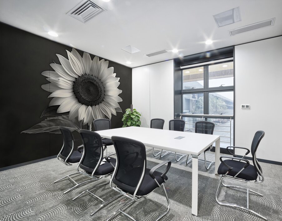 Sunflower Selfie 4 - Sunflower Portrait Art Prints Wall Printing