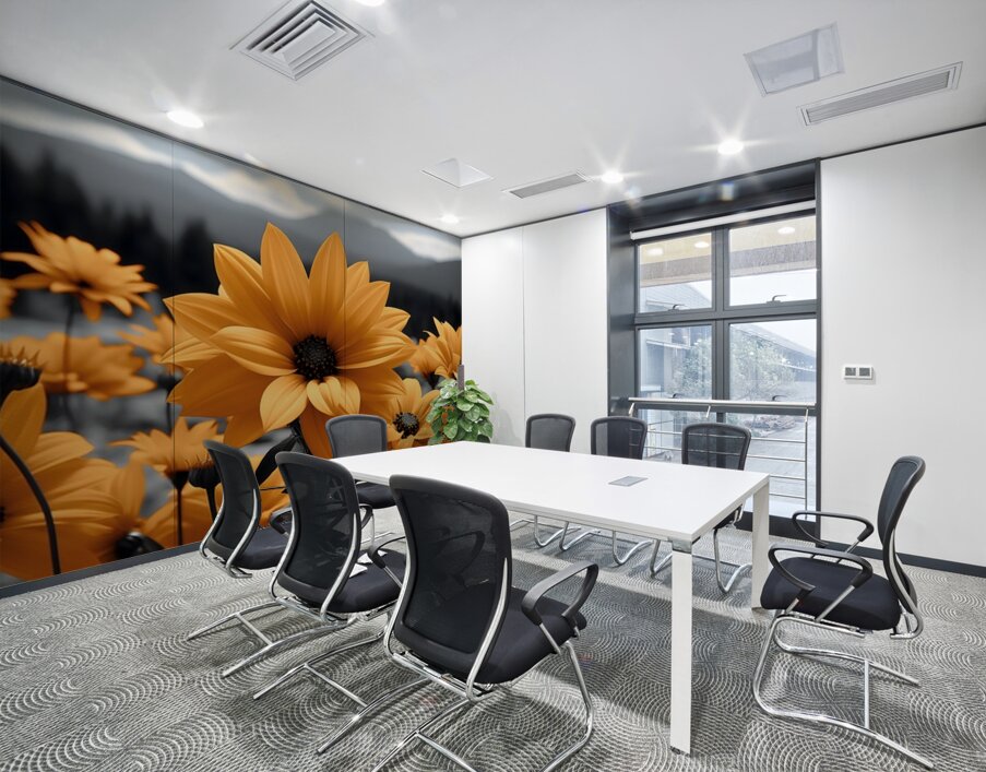 Fleurs Du Crepuscule - Flowers Of Dusk - Evening Floral Art Prints Wall Printing