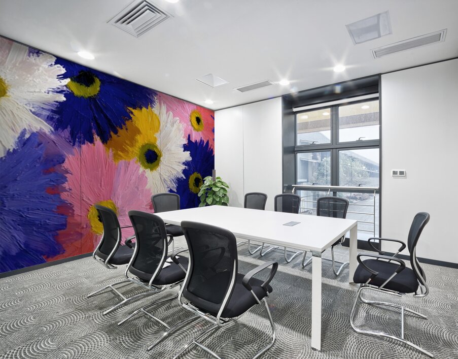 Palette En Fleurs - Palette In Bloom - Abstract Floral Art Prints Wall Printing