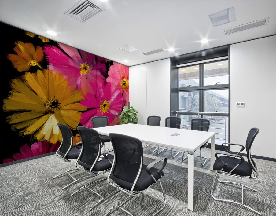 Luce Che Sboccia Nel Buio - Light That Blooms In The Dark - Luminous Floral Art Prints Wall Printing