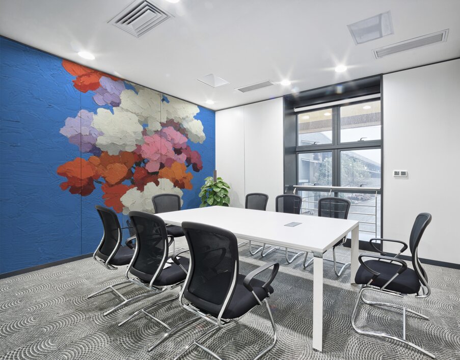 Fiori NellAzzurro - Flowers In The Blue - Italian Floral Art Prints Wall Printing