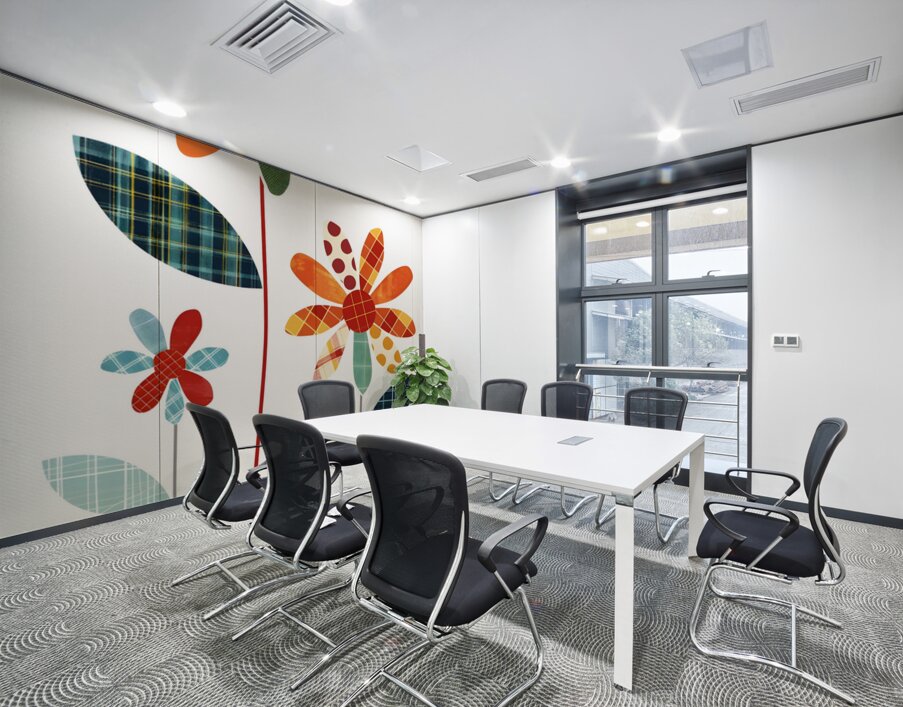 Plaid Botanica 27 - Contemporary Floral Art Prints Wall Printing