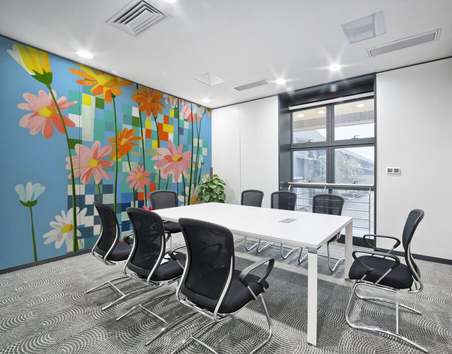 Fleurs En Pixels - Flowers In Pixels - Digital Floral Art Prints Wall Printing