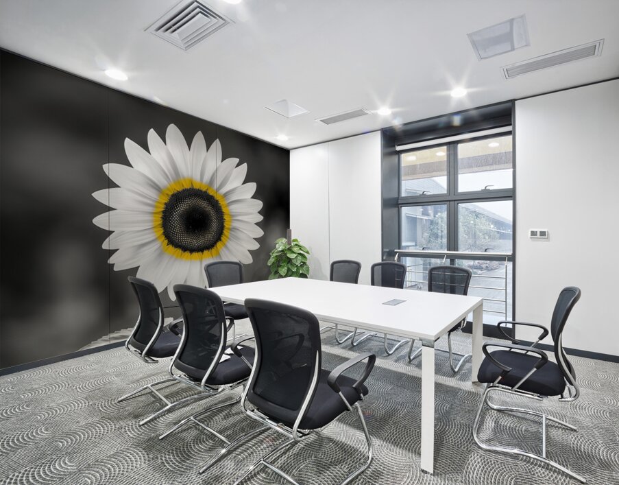 Sunflower Selfie 12 - Sunflower Portrait Art Prints Wall Printing