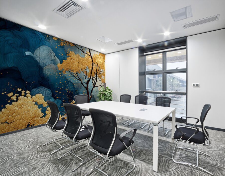 Kin No Ki 金の木 - Tree Of Gold - Japanese Nature Art Prints Wall Printing