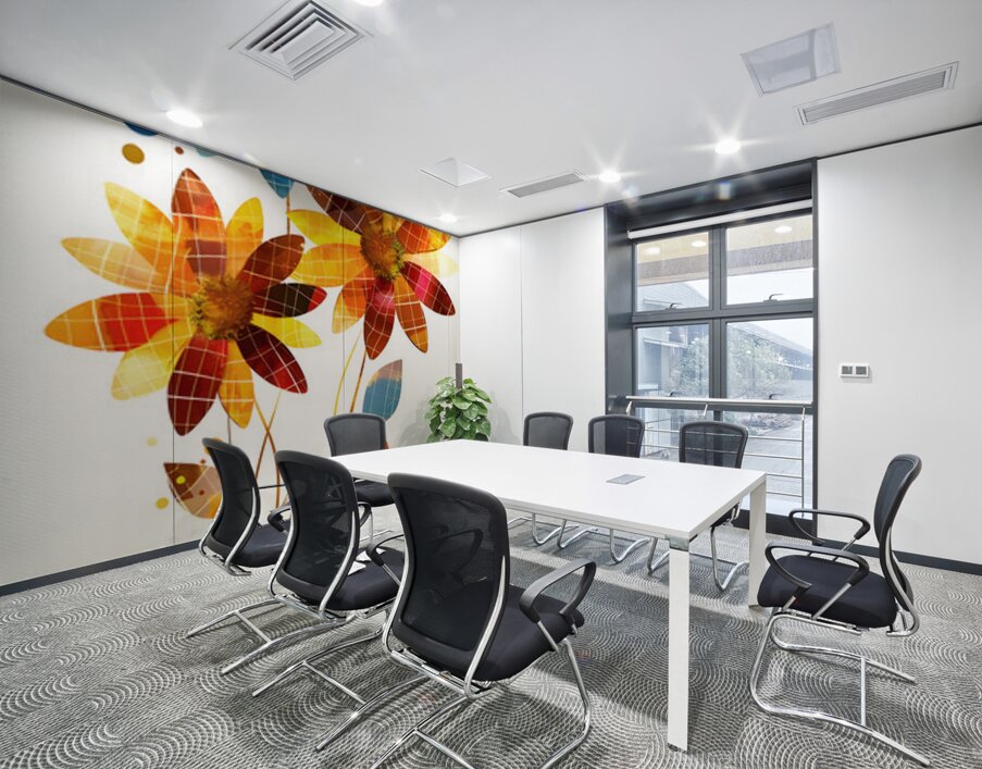 Plaid Botanica 33 - Modern Floral Art Prints Wall Printing