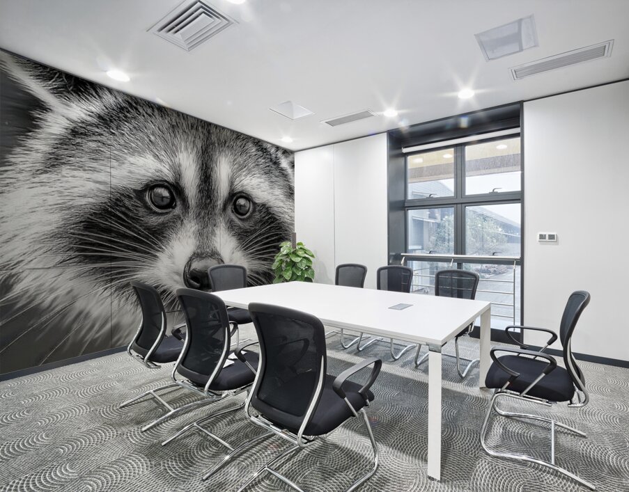 Masked Intentions – Raccoon Portrait Art Print Wall Printing