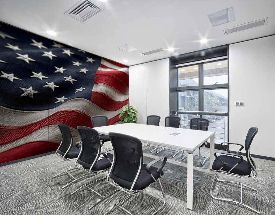 The Fabric of Freedom – Patriotic Flag Art Print Wall Printing