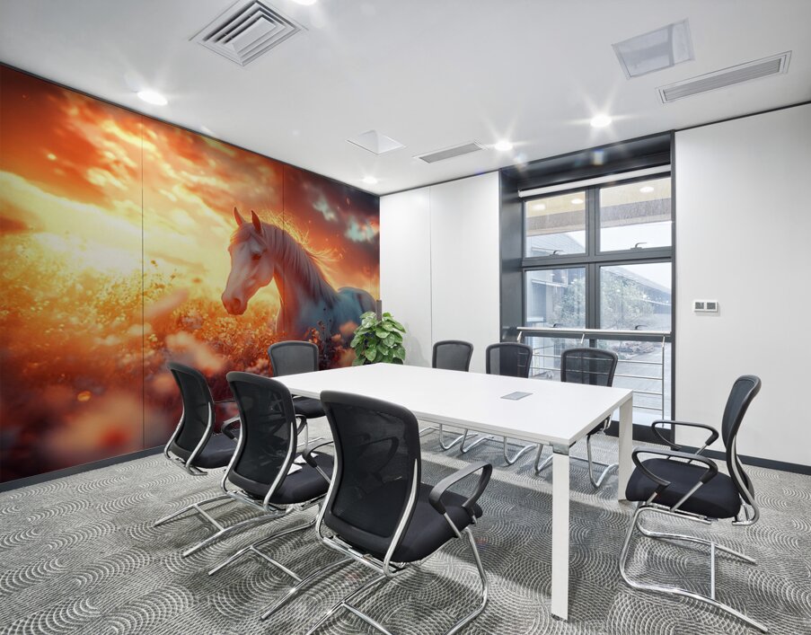 Wild and Free – Wildlife Landscape Art Print Wall Printing