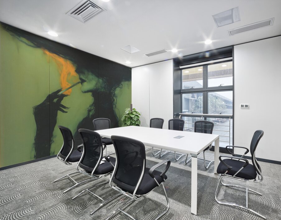 Smoke and Shadows – Vintage Noir Portrait Art Print Wall Printing