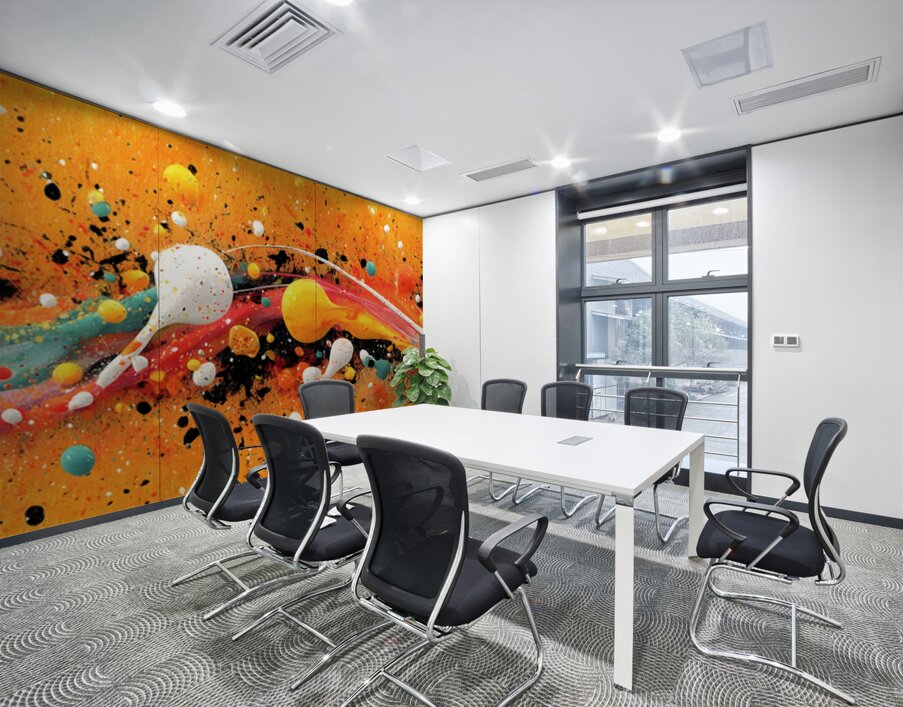 Molten Wave – Abstract Fluid Art Print Wall Printing