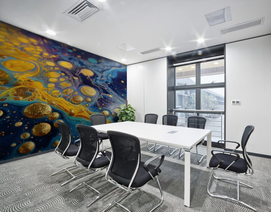 Liquid Groove – Fluid Abstract Art Print Wall Printing