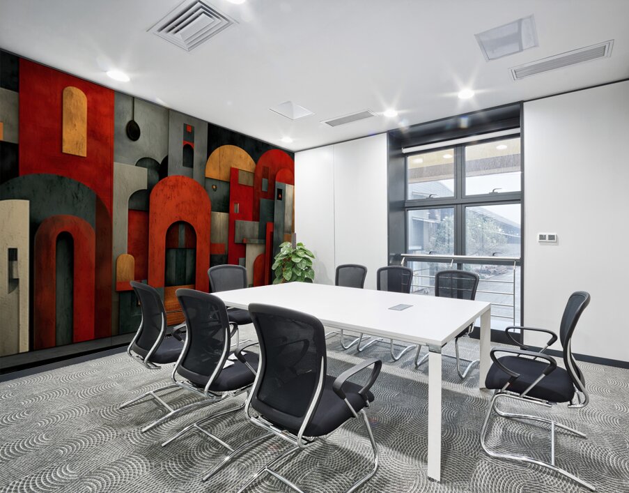 Modern Blocks – Architectural Abstraction Art Print Wall Printing