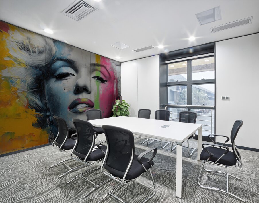 Marilyn Monroe – Neon Pop Glam Portrait Art Print Wall Printing