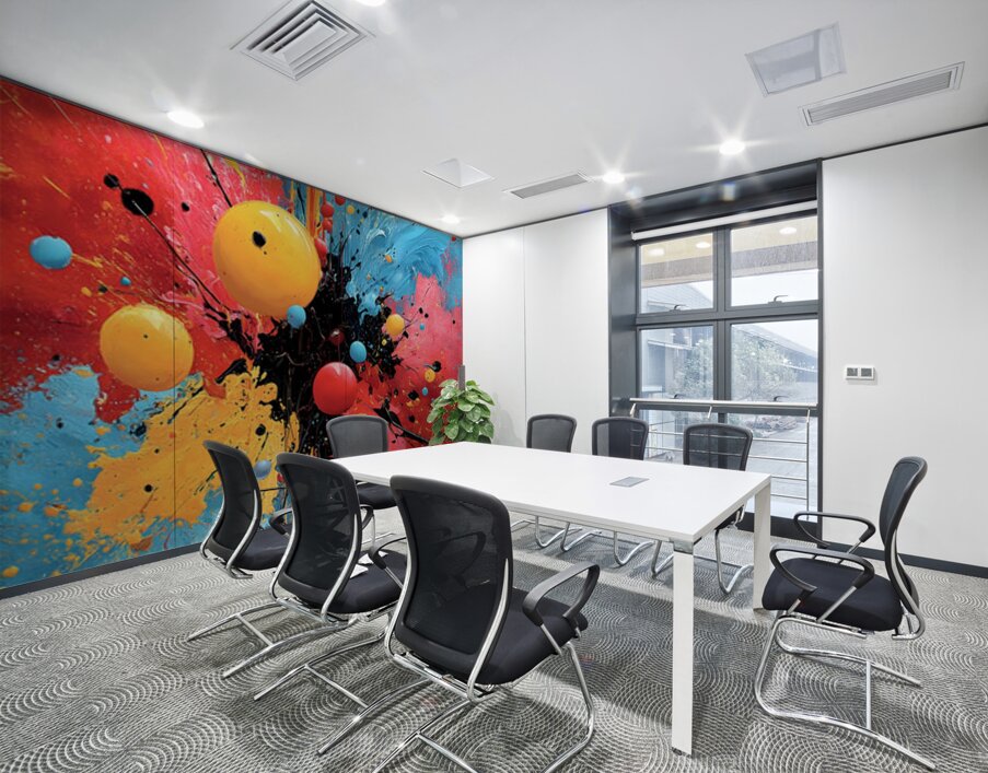 Impact Core – Primary Splash Abstract Print Wall Printing