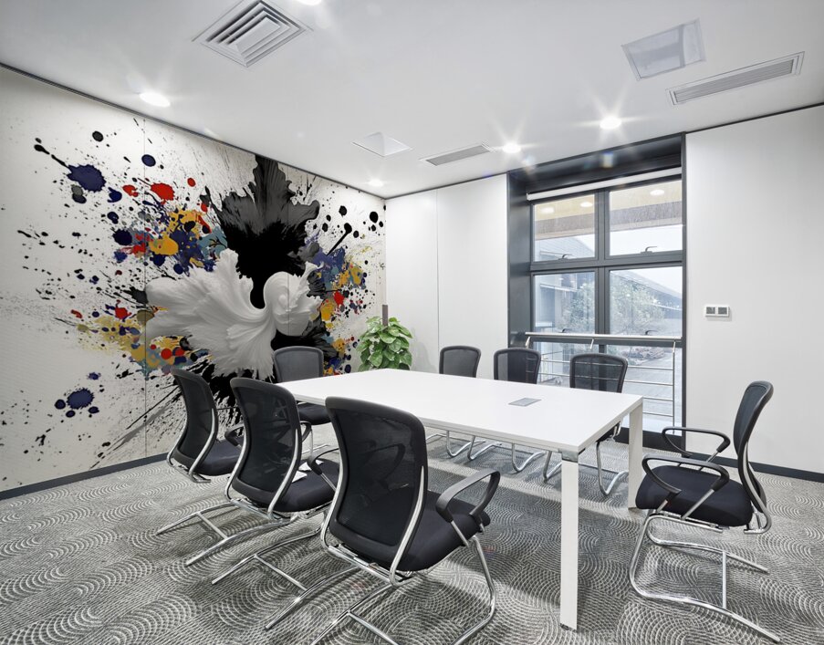 Catalyst Bloom – Ink & Color Explosion Print Wall Printing