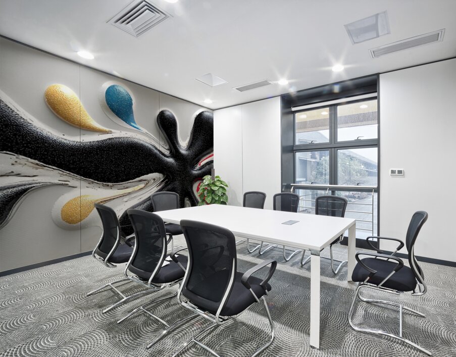 Melted Orbit – Playful Drip Abstract Print Wall Printing