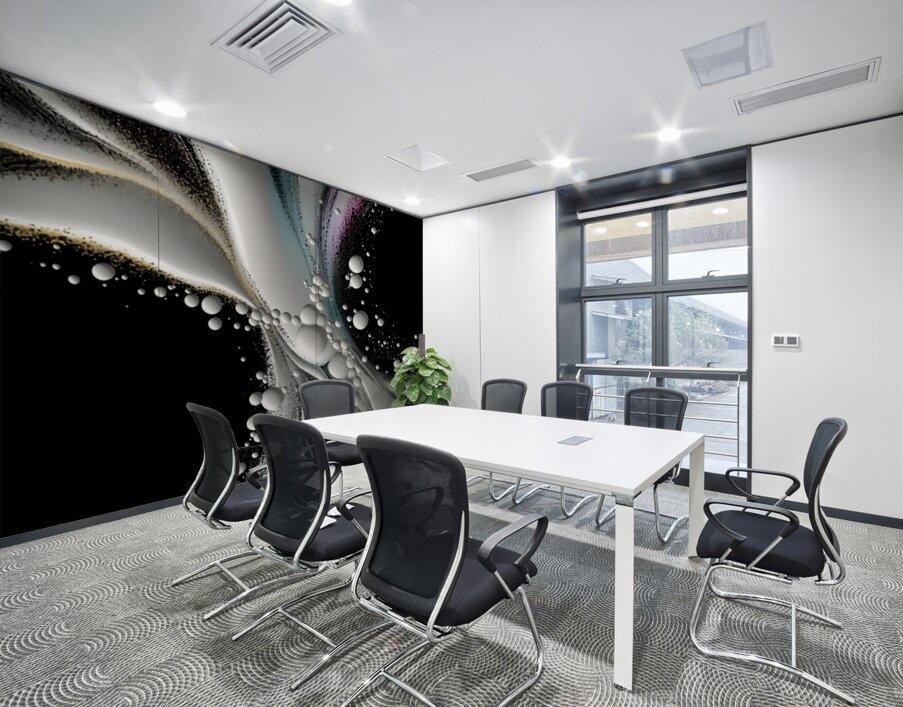 Stellar Ribbons – Cosmic Flow Abstract Print Wall Printing