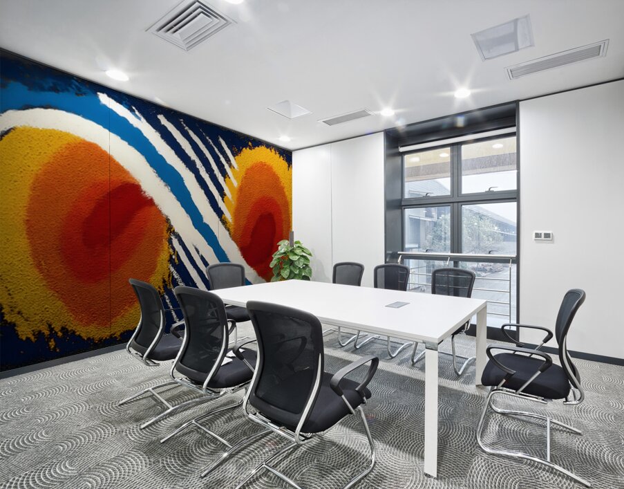 Tangerine Twins – Retro Pop Abstract Print Wall Printing