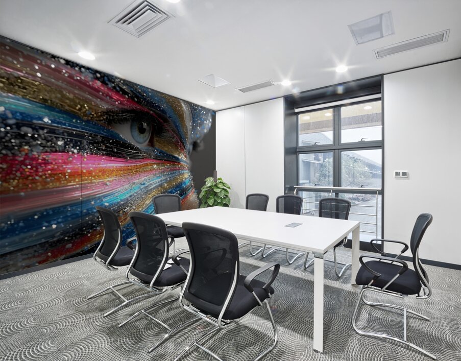 Starry Eyes – Cosmic Portrait Print Wall Printing