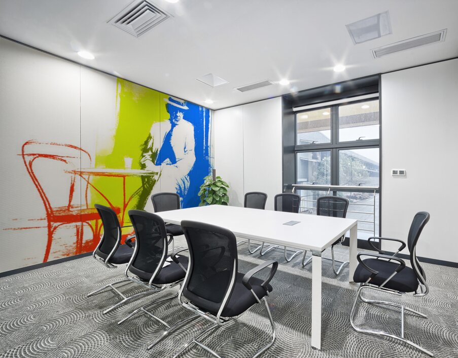 Cafe Chromatique – Modern Abstract Gentleman Print Wall Printing