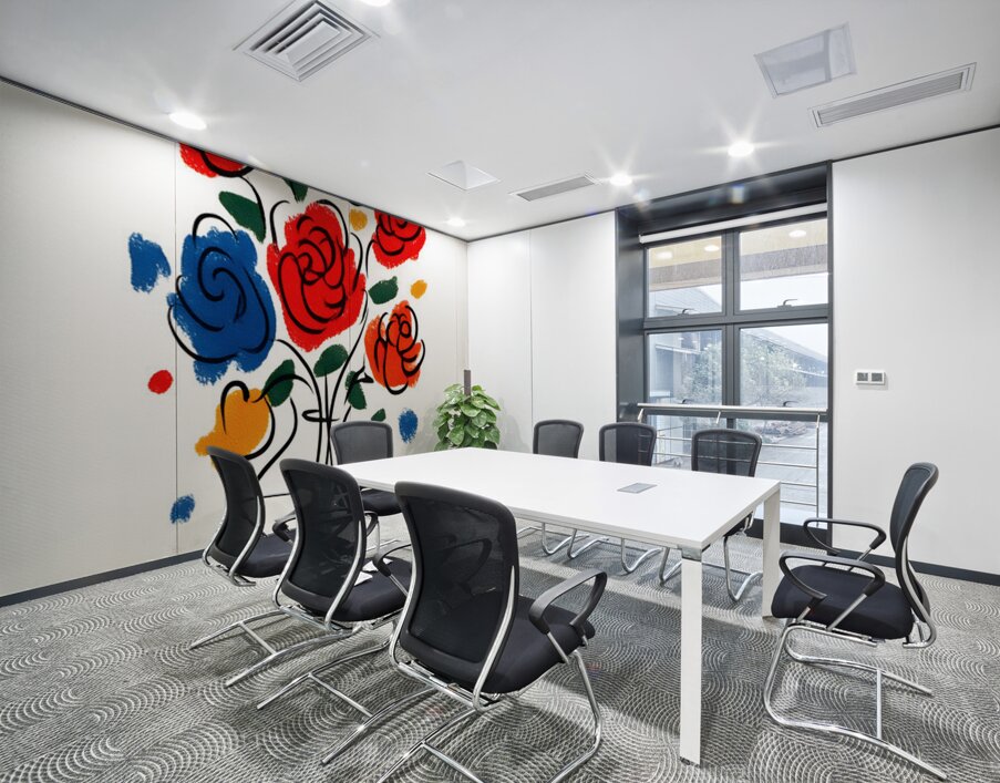 Joyful Lines – Modern Abstract Bouquet Print Wall Printing