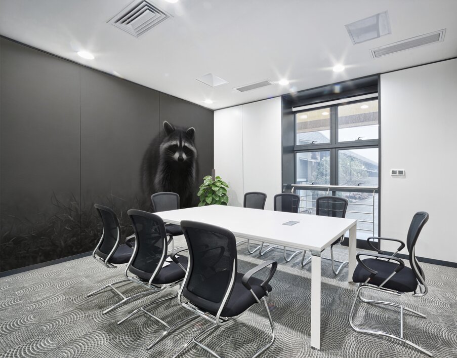 Mistwatcher - Raccoon Print Wall Printing