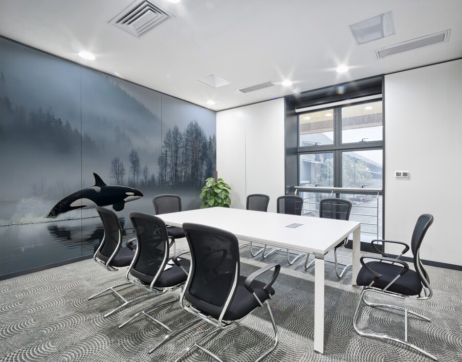 Whispers of the Sea – Orca in the Mist Print Wall Printing