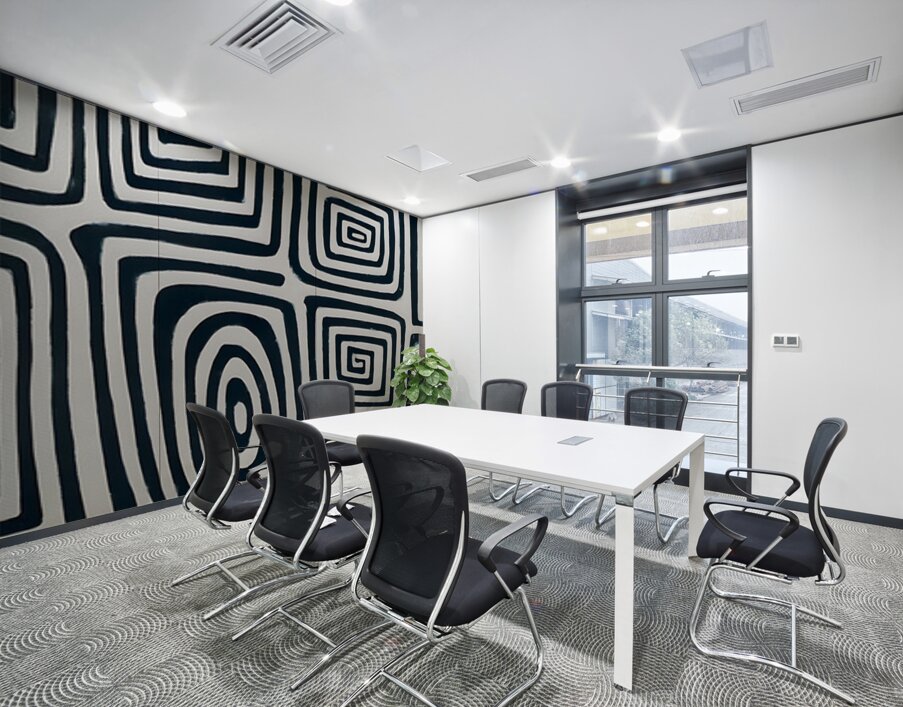 Urban Maze – Monochrome Abstract Print Wall Printing