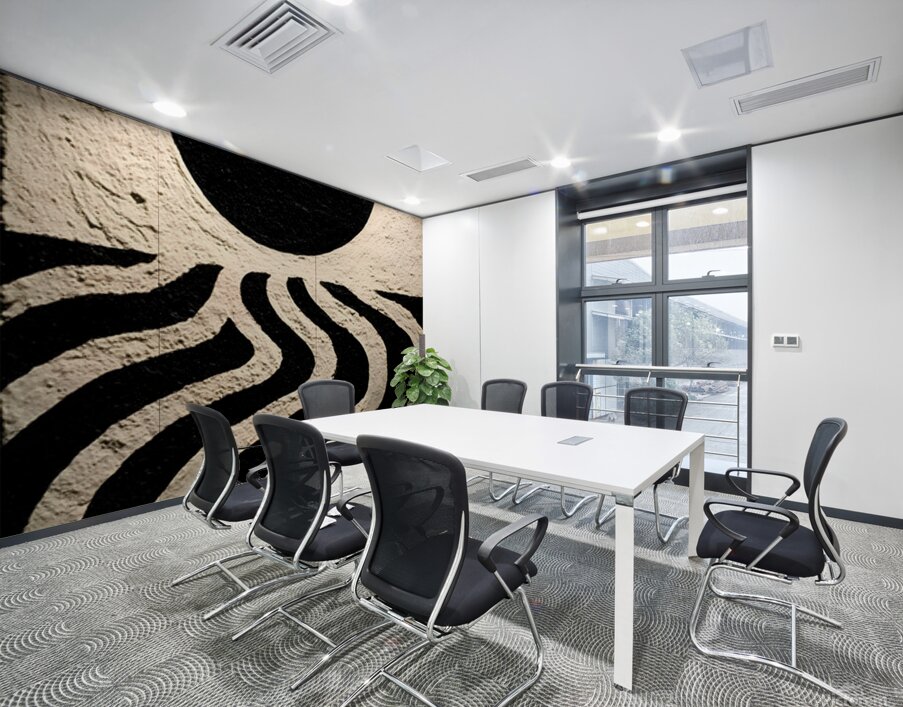 Eclipse Horizon – Minimalist Wave Print Wall Printing