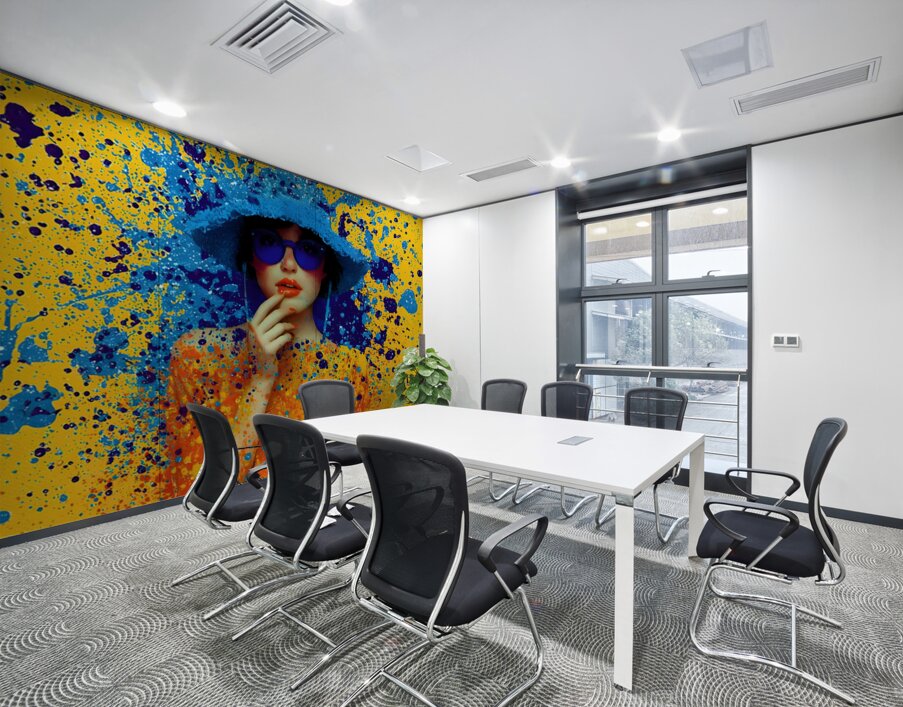 Vivid Rebellion – Color Splash Portrait Print Wall Printing