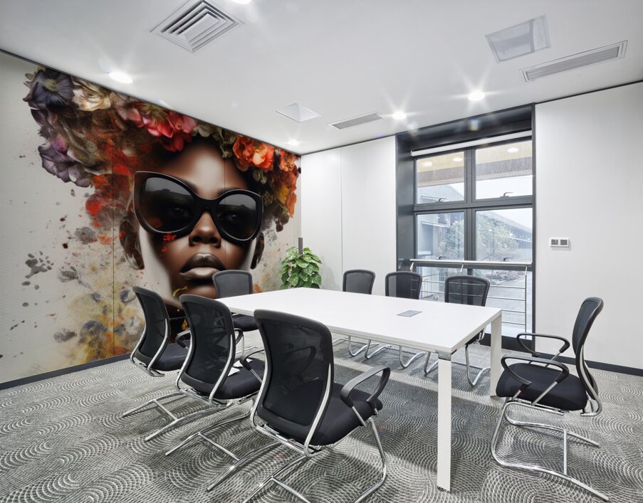 Power & Poise – Modern Afrocentric Portrait Art Print Wall Printing