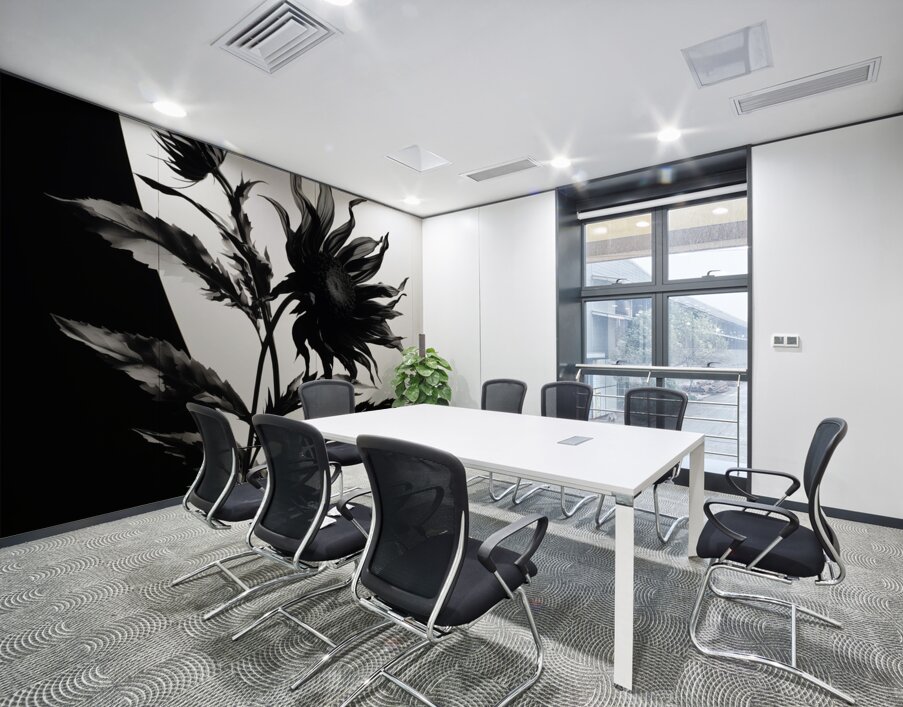 Black and White – Minimal Botanical Art Print Wall Printing