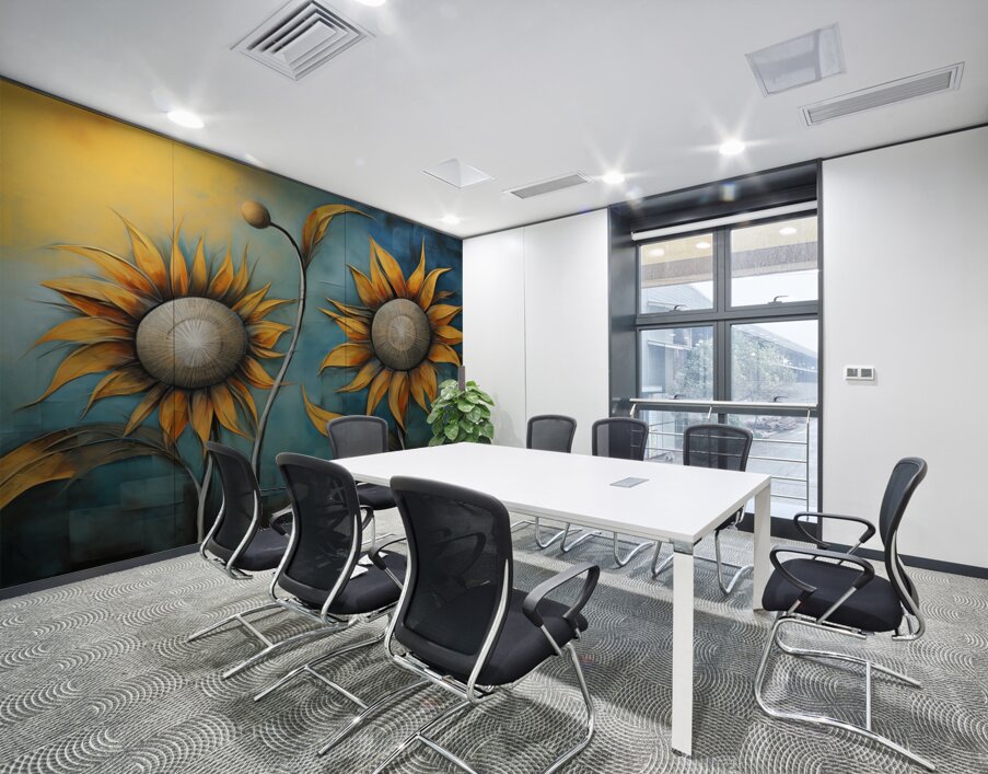 Flamboyant - Bold Sunflower Art Prints Wall Printing