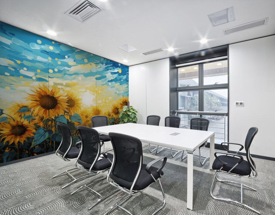 Resonance – Sunflower Field Art Print Wall Printing