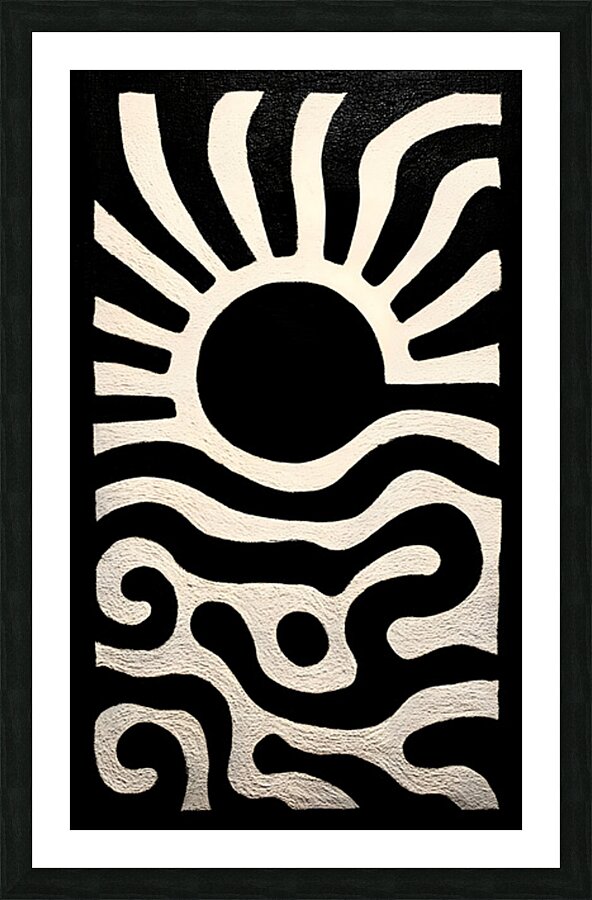 Heatwave – Minimal Abstract Print Picture Frame print